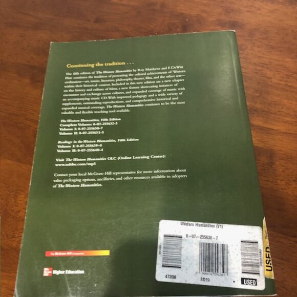 The Western Humanities Volume I: Beginnings Through Renaissance Paperback Book - Picture 6 of 11